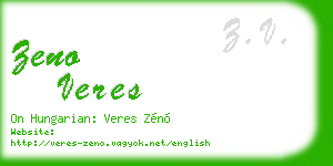 zeno veres business card
