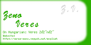 zeno veres business card